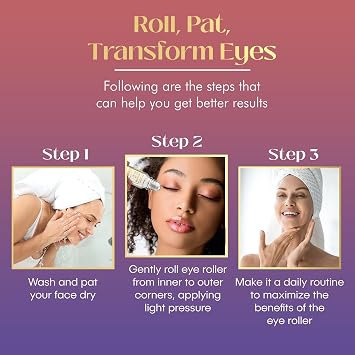 The Beauty Elixir Retinol Eye Roller For Puffy Eyes & Dark Circles - Brightens Under Eyes - Crow's Feet Treatment - Dermatologist Tested, Natural Clean Beauty - Korean Skin Care - For All Skin Types