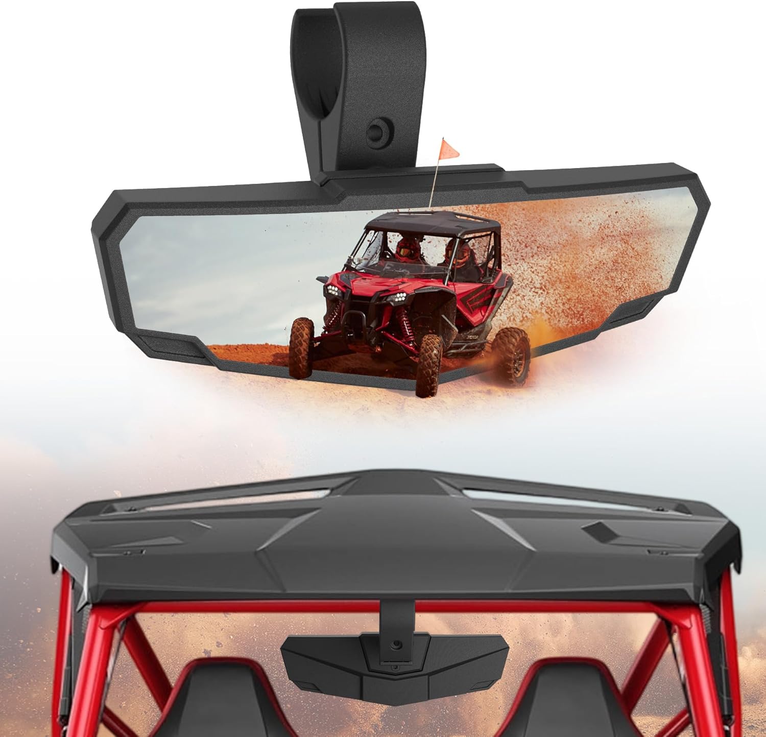 Rear View Mirror for Honda Talon 1000R 1000X 2019-2024, 1000X-4 2020-2024, 1PC Center Rear View Mirror with mounts