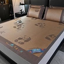 Mattress Breathable Carbonized Summer Rattan Sleeping Mat,Summer Bamboo Bed Mat Mattress Topper,Rattan Cooling Mat