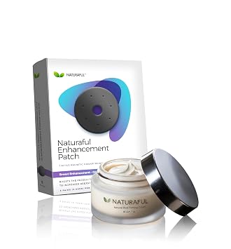 NEW NATURAFUL - 1 Bust Cream and 1 Box of Patches ADVANCED Bust firming, lifting, toning and volumizing lotion and adhesives | Made from Plant Extracts |Deep Hydration & Daily Beauty Support