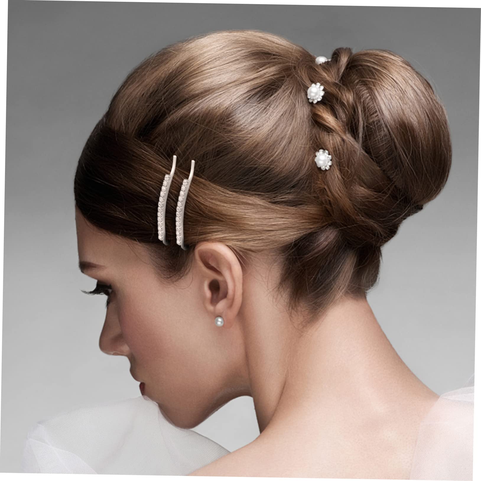 Healeved 48stücke Strass-haarspangen Für Frauen Glänzende Bobby Mit Einzelnen Reihen Für Elegantes Styling Für Alltag Hochzeiten Und Friseursalons
