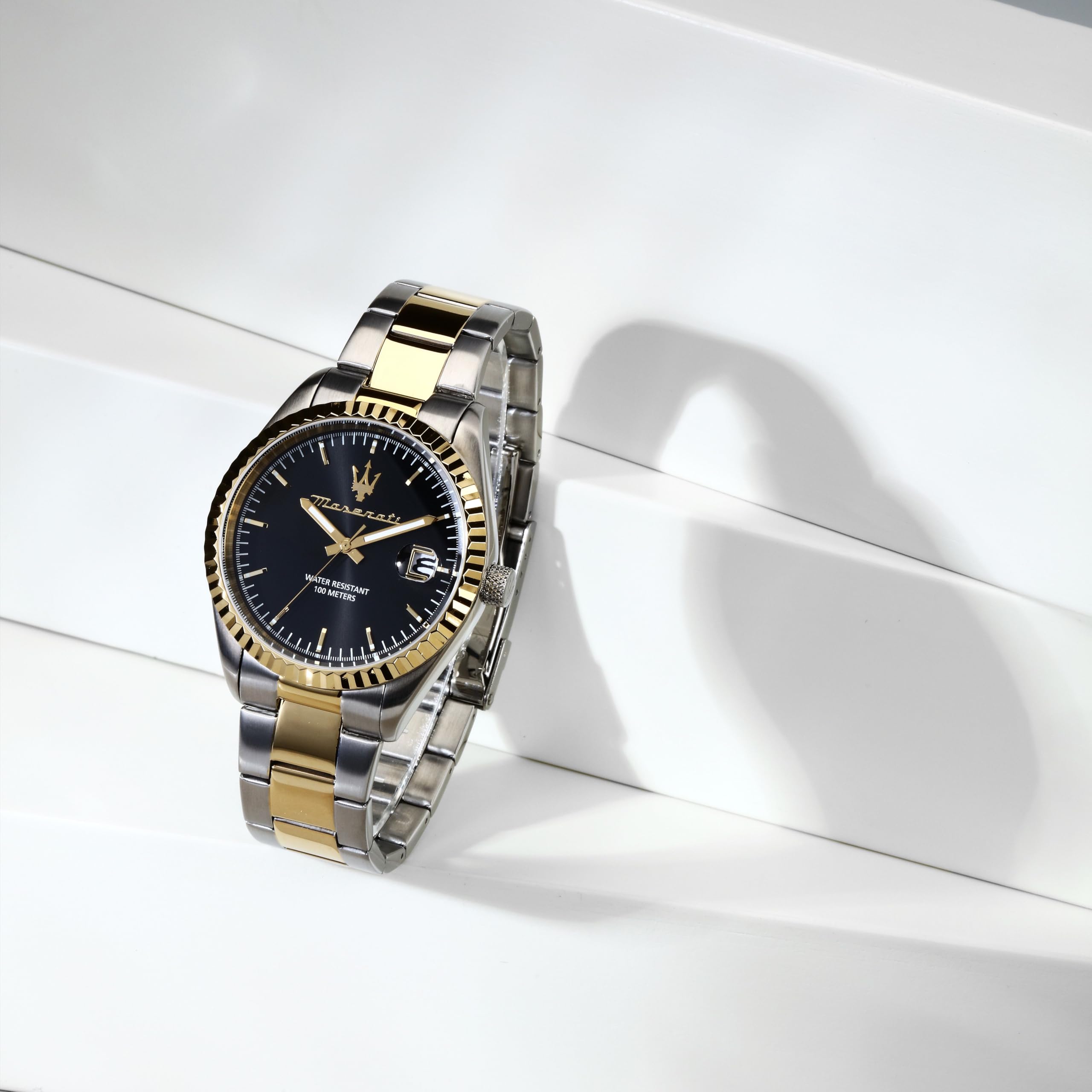 MASERATI Reloj Hombre, Hora, Fecha, Analógico, 43mm, Colección COMPETIZIONE, Regalo para Hombre