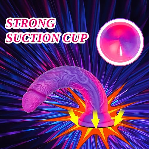 Miniatura 36 de Consolador anal realista de silicona líquida suave con fuerte ventosa para principiantes, consolador de punto G de 8 pulgadas para mujeres