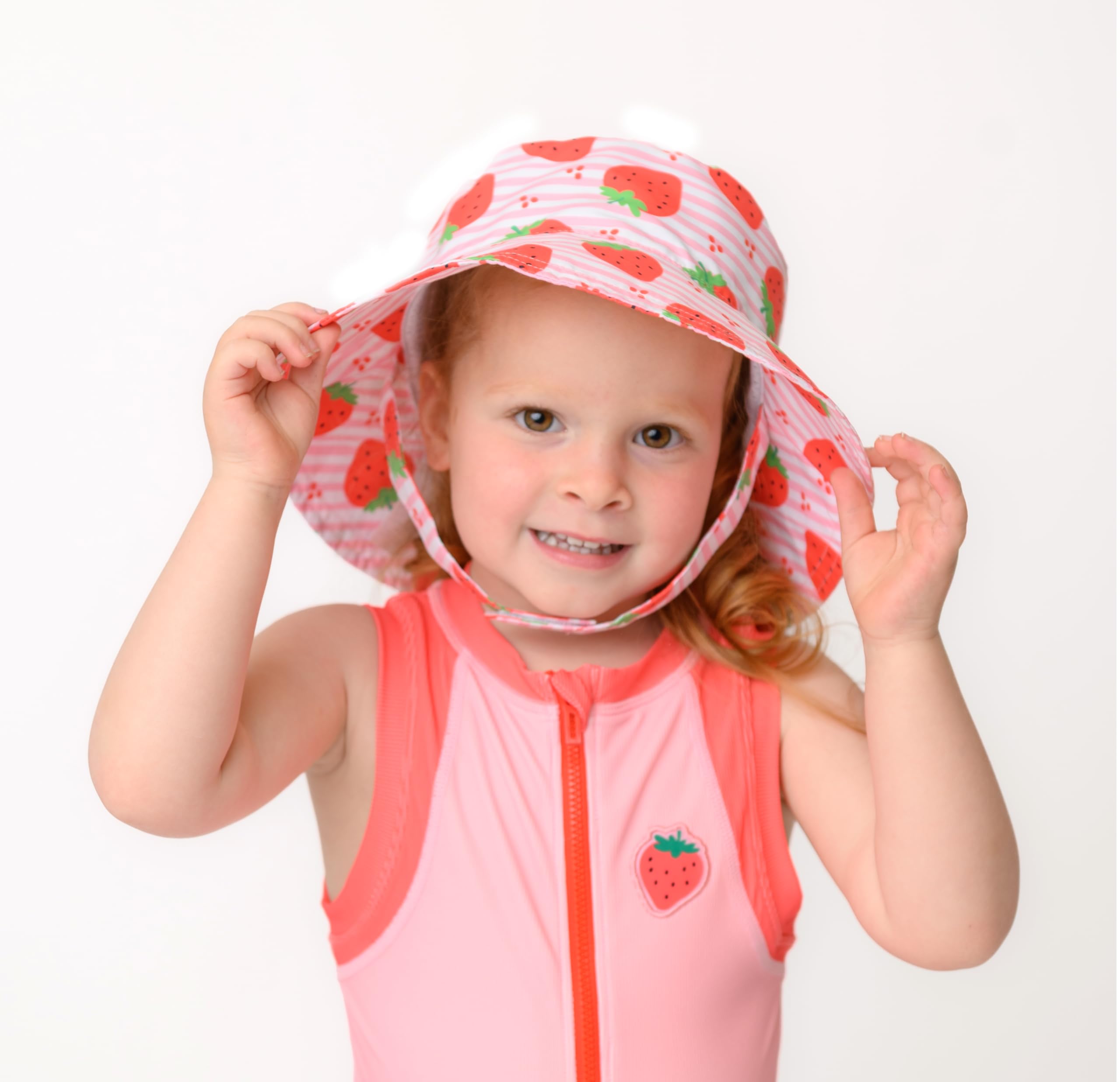 ZOOCCHINI Cappello da sole per neonati e bambini, con sottogola, protezione UPF 50+, leggero foderato in rete