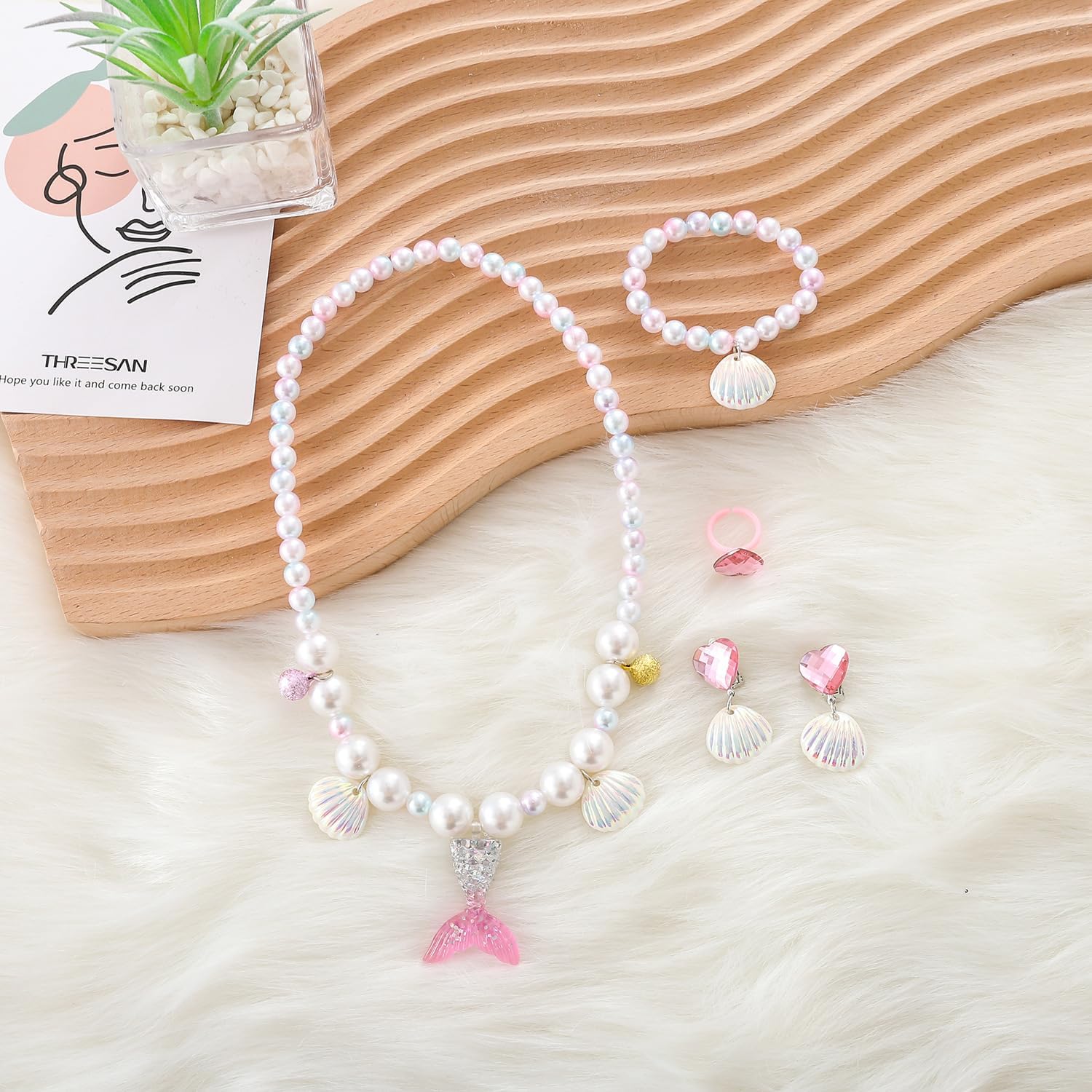 Mermaid Costumes for Kids Toddler Girls 3-13 Years Old,9 PCS M... - view 1