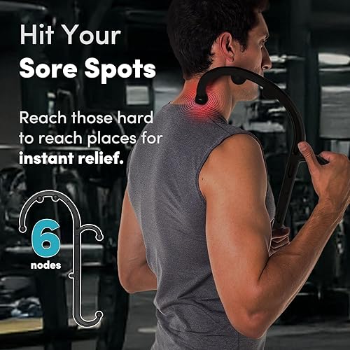 Miniatura 2 de Lifelong Herramienta de masaje de punto gatillo para aliviar el dolor de tejido profundo, cuerpo completo, palo de masaje de mano, gancho para
