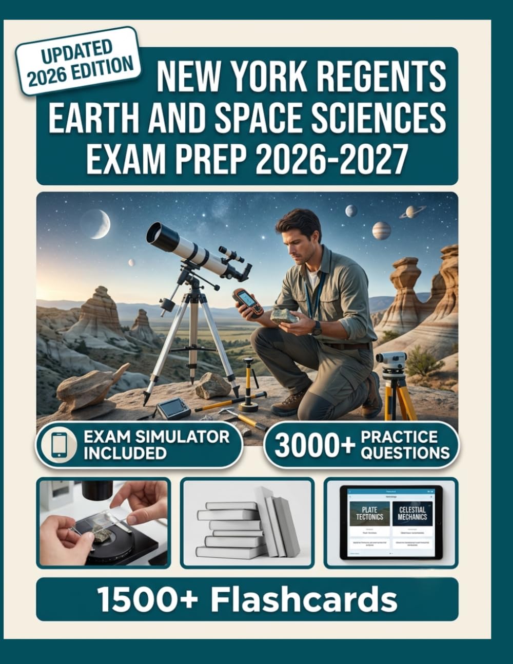 NEW YORK REGENTS EARTH AND SPACE SCIENCES EXAM PREP 2026-2027: 3,000+ Practice Questions, 9 Full-Length Tests, Digital Flashcards & Advanced Exam Simulators To Pass with Confidence