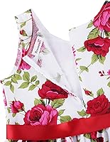 Vista 24 de Vestido de verano para niña, de algodón, con diseño floral
