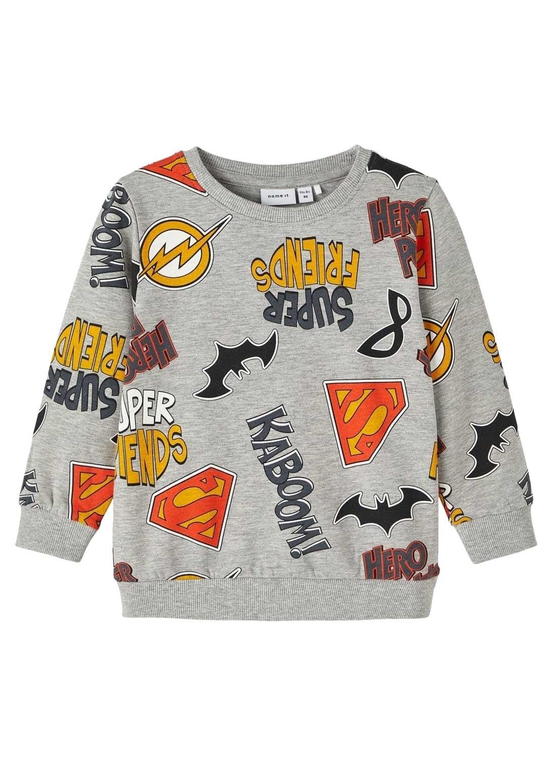 NMMSOLO SUPERFRIENDS SWEAT BRU WAB Sweatshirt Erkek çocuk