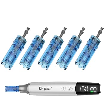 Dr Pen M9 Replacement Cartridges 36 Pin 5 Pieces Sterile Disposable Cosmetic Tips for Large Coverage Uniform Skin Image Face Neck Routine Twist Lock Suitable for Dr Pen M9 Skin Care