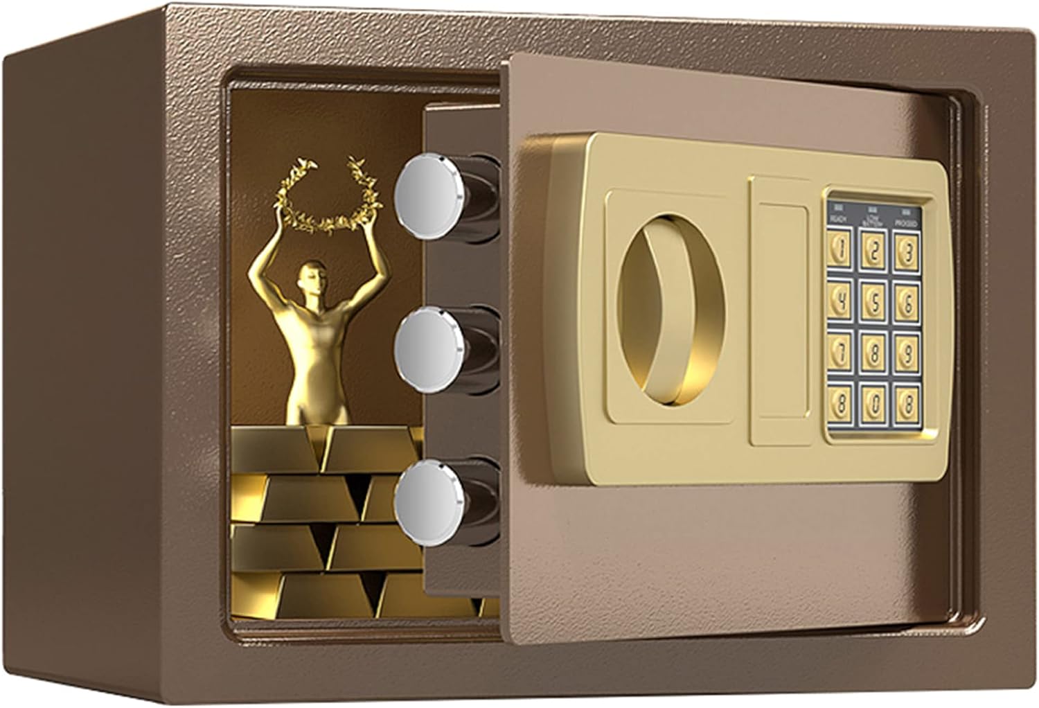 Office Wall Storage Electronic Password Safe, All Steel Material, Smart Alarm/B / 31cm×20cm×20cm strongbox