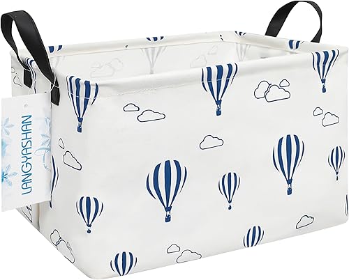 Miniatura 41 de Langyashan - Cesta de tela rectangular con asas para almacenamiento y organización del hogar, la cocina, juguetes de los niños, la oficina, el