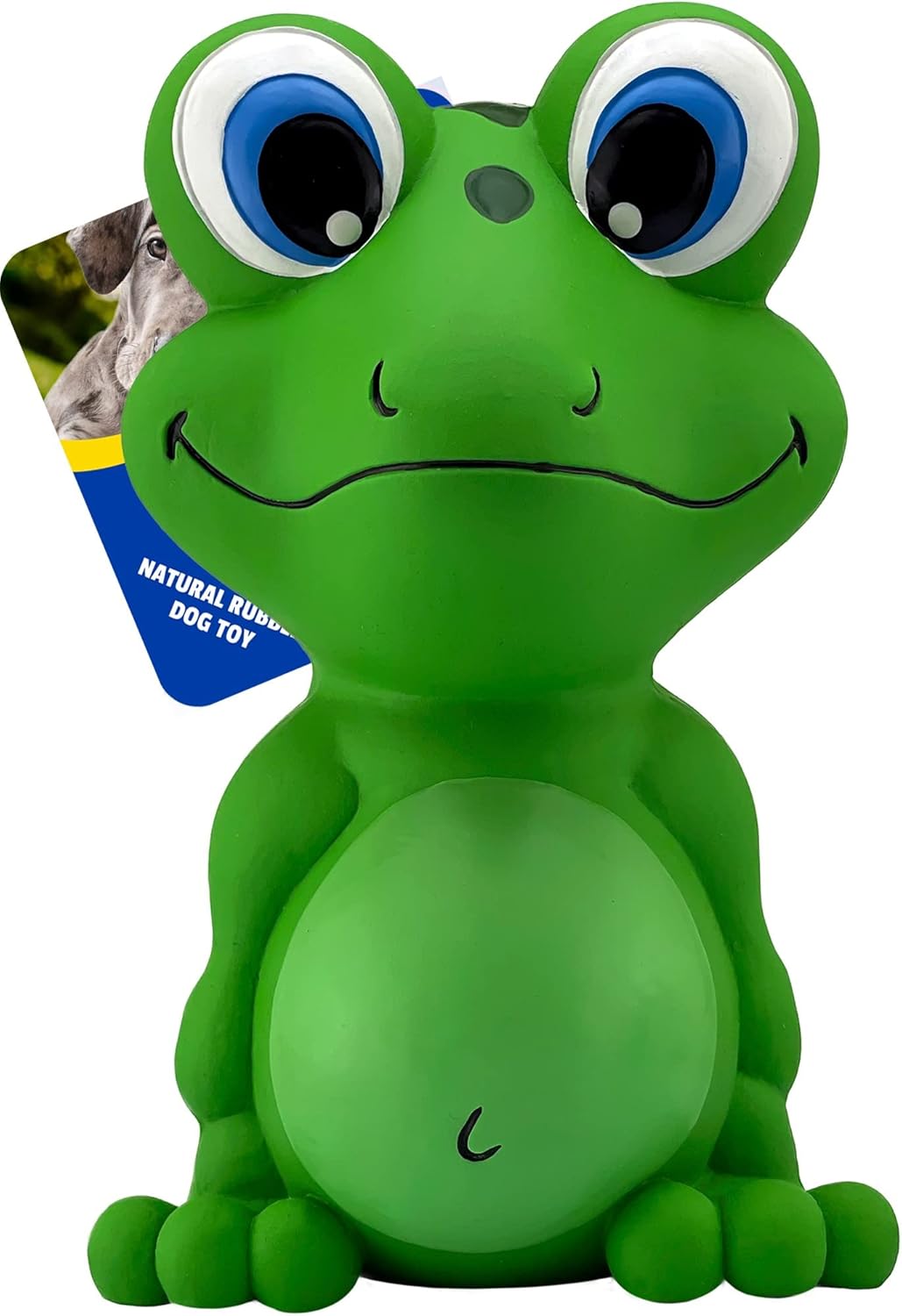 PetSport Naturflex Large Frog Latex Dog Chew Toy All