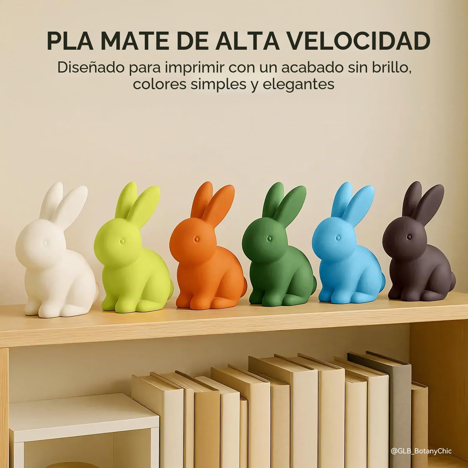 TECBEARS Filamento PLA Matte Bundle 1.75 mm High Speed 6KG, 30-600mm/s Filamento PLA Rápido para Impresora 3D, Rollo PLA Mate 1kg Bobina, Naranja+Rosa+Verde Menta+Oliva+Azul Claro+Chocolate