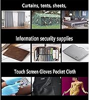 Vista 7 de Paño de protección contra ondas electromagnéticas de fibra de plata, tela de protección contra la radiación para el hogar, cortina para el hogar