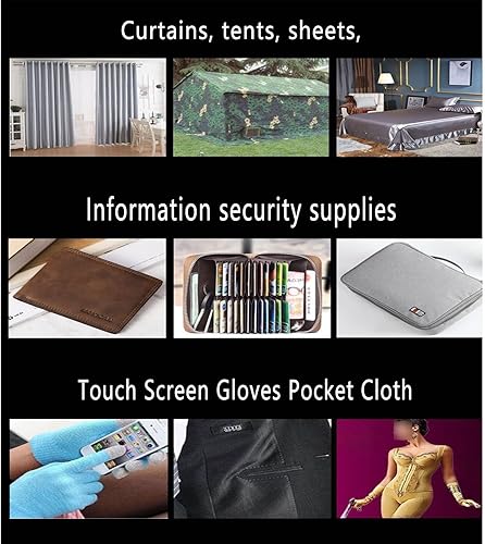 Miniatura 7 de Paño de protección contra ondas electromagnéticas de fibra de plata, tela de protección contra la radiación para el hogar, cortina para el hogar,