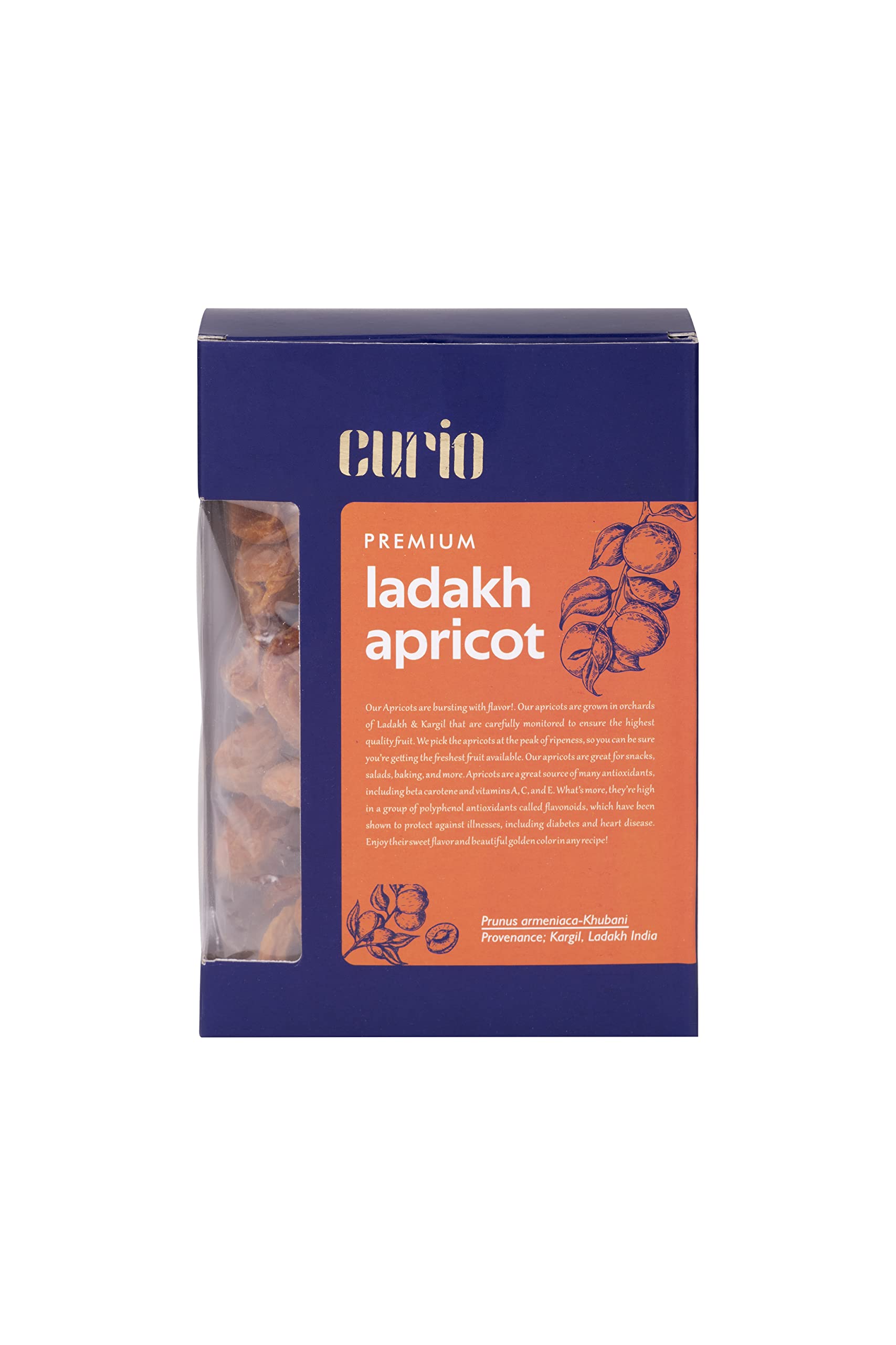 Curio Lifestyle Curio Apricots Dry Fruits,Premium Organic Dried Apricot,Khumani,Jardalu(500Gm Pack Of 1) (B0CSRNY864) Amazon Price History, Amazon Price Tracker