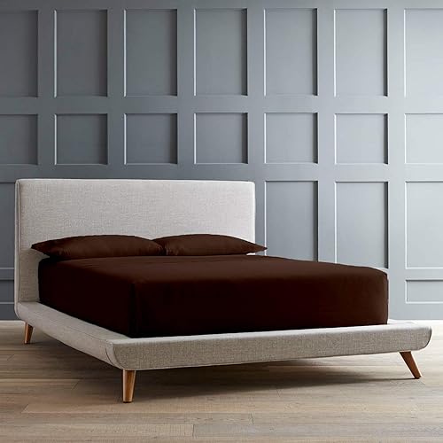 Miniatura 2 de Giza-Egyptian-Dreams-Set-My-Sheet &-Pillow, juego de sábanas 100% algodón egipcio Giza, tamaño King, color chocolate, juego de sábanas de 4 piezas,