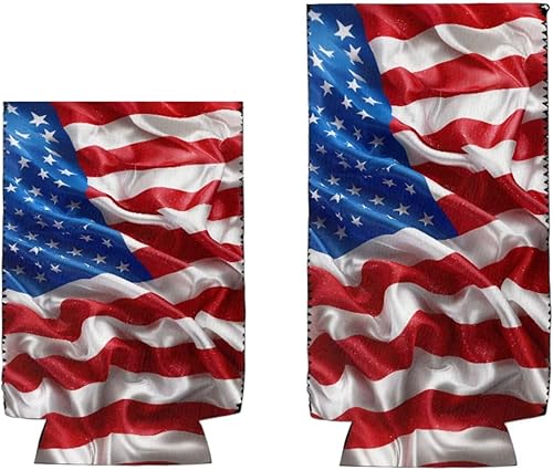 Miniatura 5 de Slim Can Coozies - Fundas de neopreno para latas de cerveza de 12 onzas, fundas cortas para enfriar latas, paquete de 2, diseño de estrella de mar