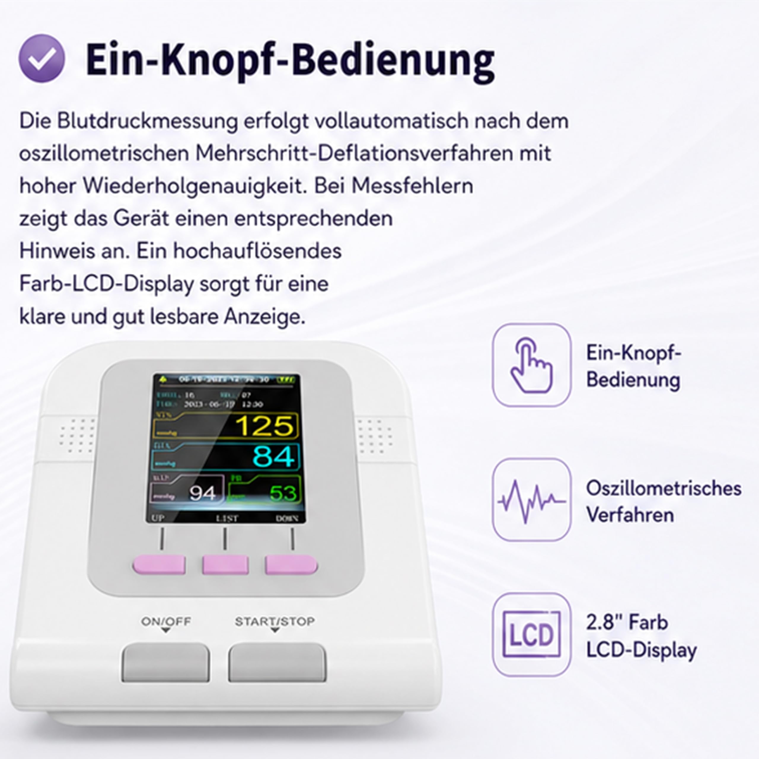 Tierarztpflegeprodukt, digitales Ersatz Blutdruckmessgerät für Tiere, Nylon, wiederverwendbar, 3 Modi, für Hunde/Katzen/Haustiere 6–26 cm Armedigitales Blutdruckmessgerät Tiere