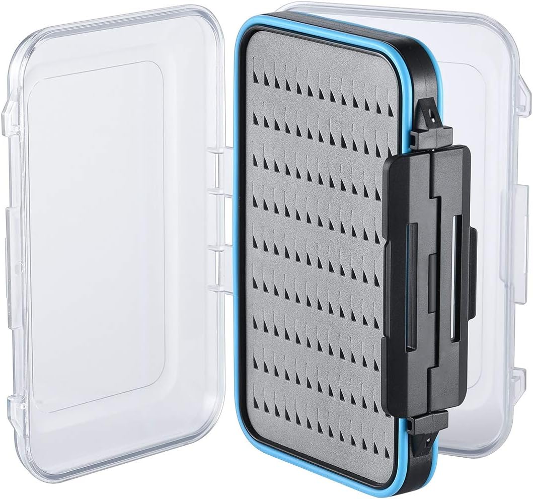 Fly Fishing Box Two-Sided Waterproof Lightweight Fly Box Easy Grip Transparent Lid Fly Fishing Lures Box Multiple SizesGlobal Recycled StandardGlobal Recycled StandardGlobal Recycled Standard