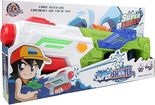 Miniatura 6 de Pistola de chorro de agua para adultos y niños, 23 pulgadas de agua grande con 2500 CC de alta capacidad de 50 pies de largo alcance para niños,