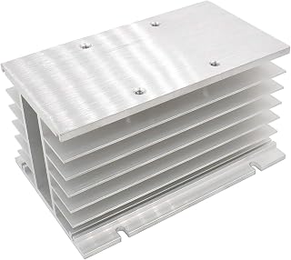Baomain HS-200A Aluminum Heat Sink for MDQ-200A 200A 1600V Bridge Rectifier - 150x100x80mm Efficient Cooling