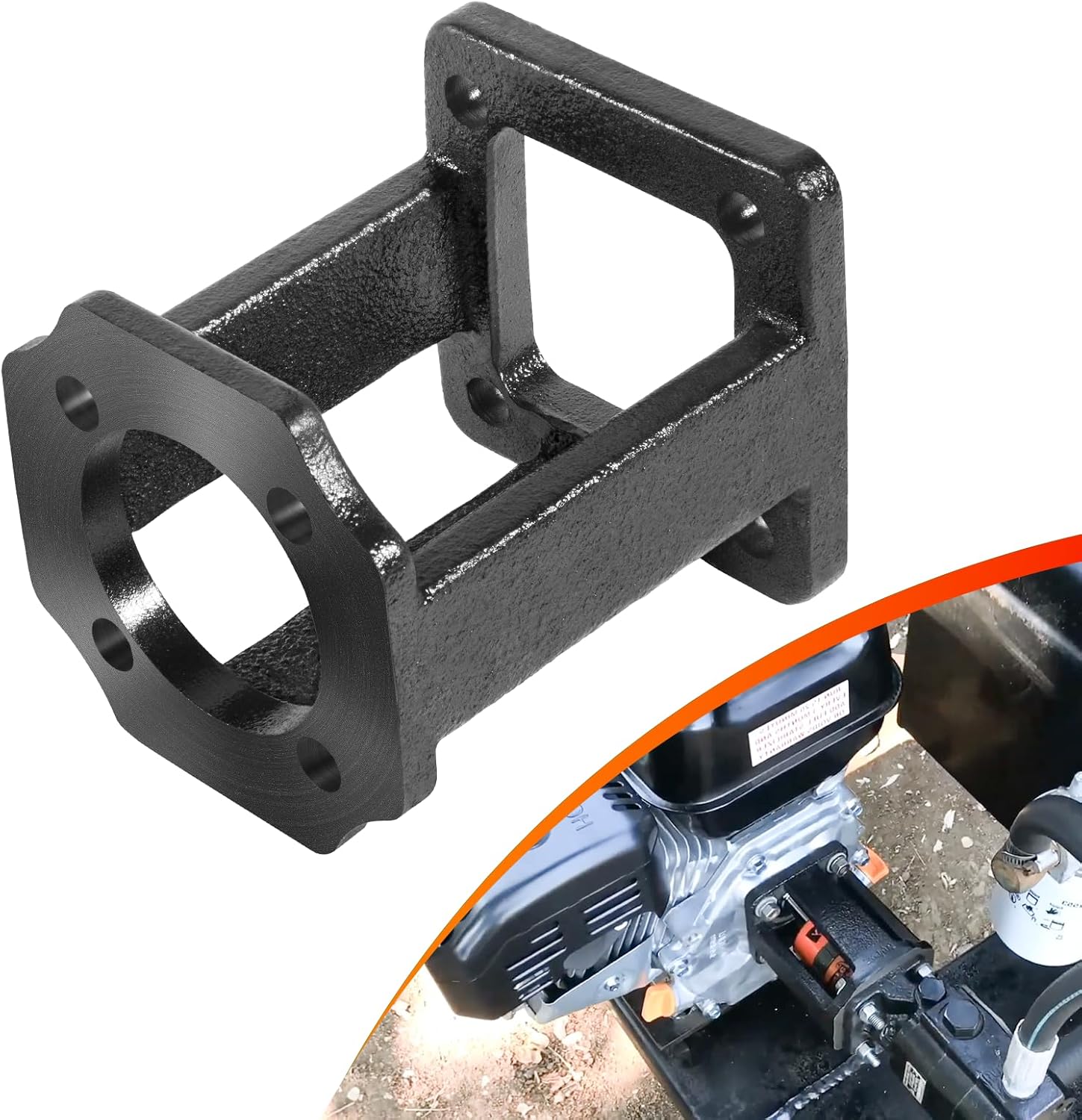 Hydraulic Wood Log Splitter Pump Mount Bracket for 57 Hp