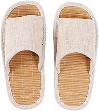 ZAHADA Slippers, For Summer, Bamboo Insole, Cool, Non-stuffy, Cool, Stylish, Tatami Mat, Non-Slip, Bamboo Slippers, Indoor Shoes, Room Shoes, Summer, Linen, Women's, Men's, Veranda, Sandals