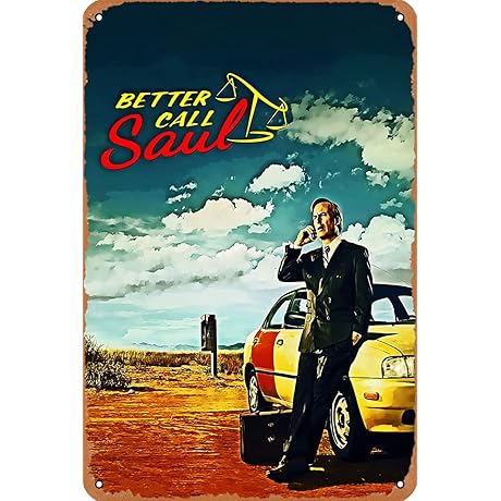 Better Call Saul Tin Sign: Classic TV Drama Decor for Your Abode
