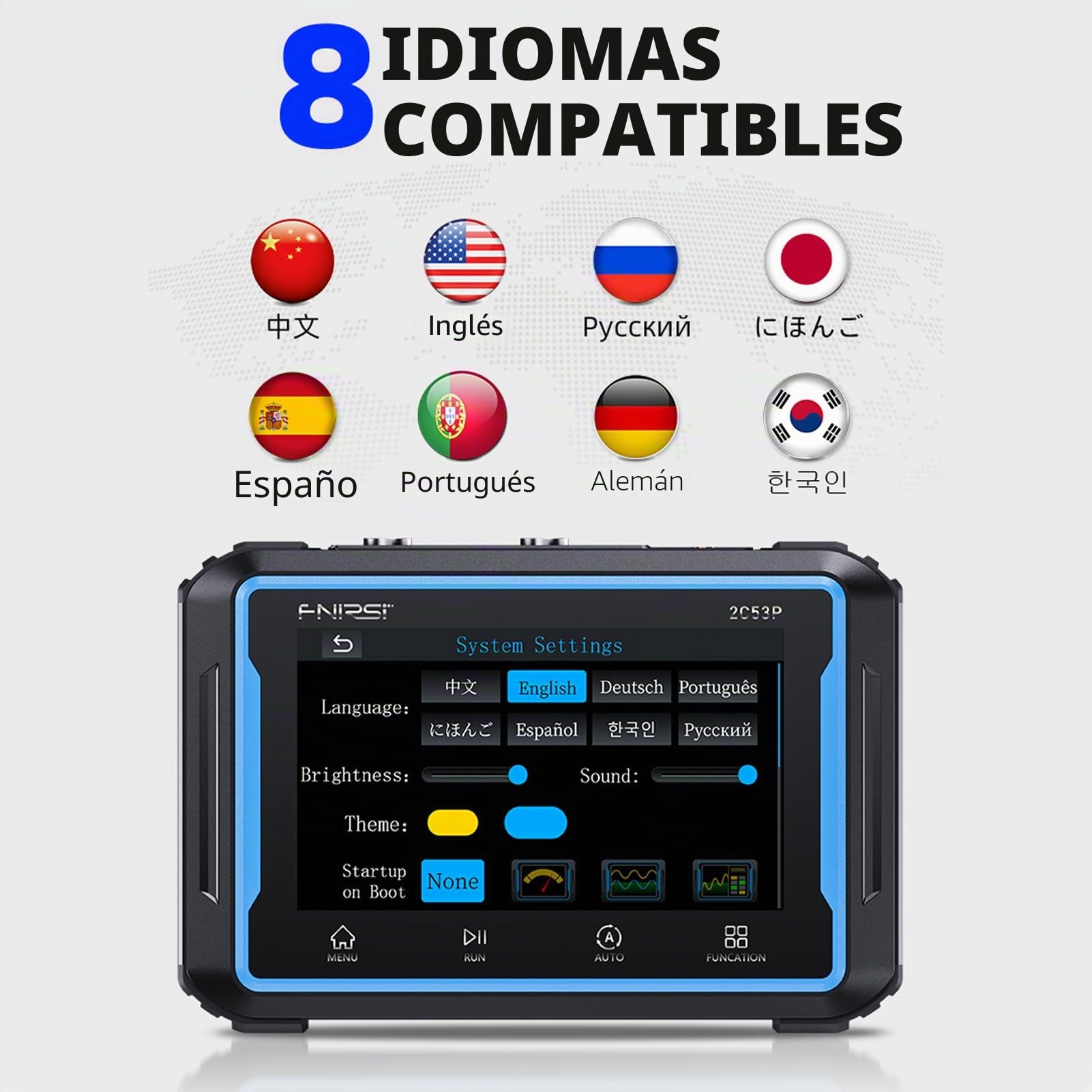 Osciloscopio,Osciloscopio Portátil De Tableta,Multímetro Generador De Señal Ancho De Banda 50Mhz,Muestreo 250 Msa/S Probador Digital De Transistor De Punción,Español Conmutable