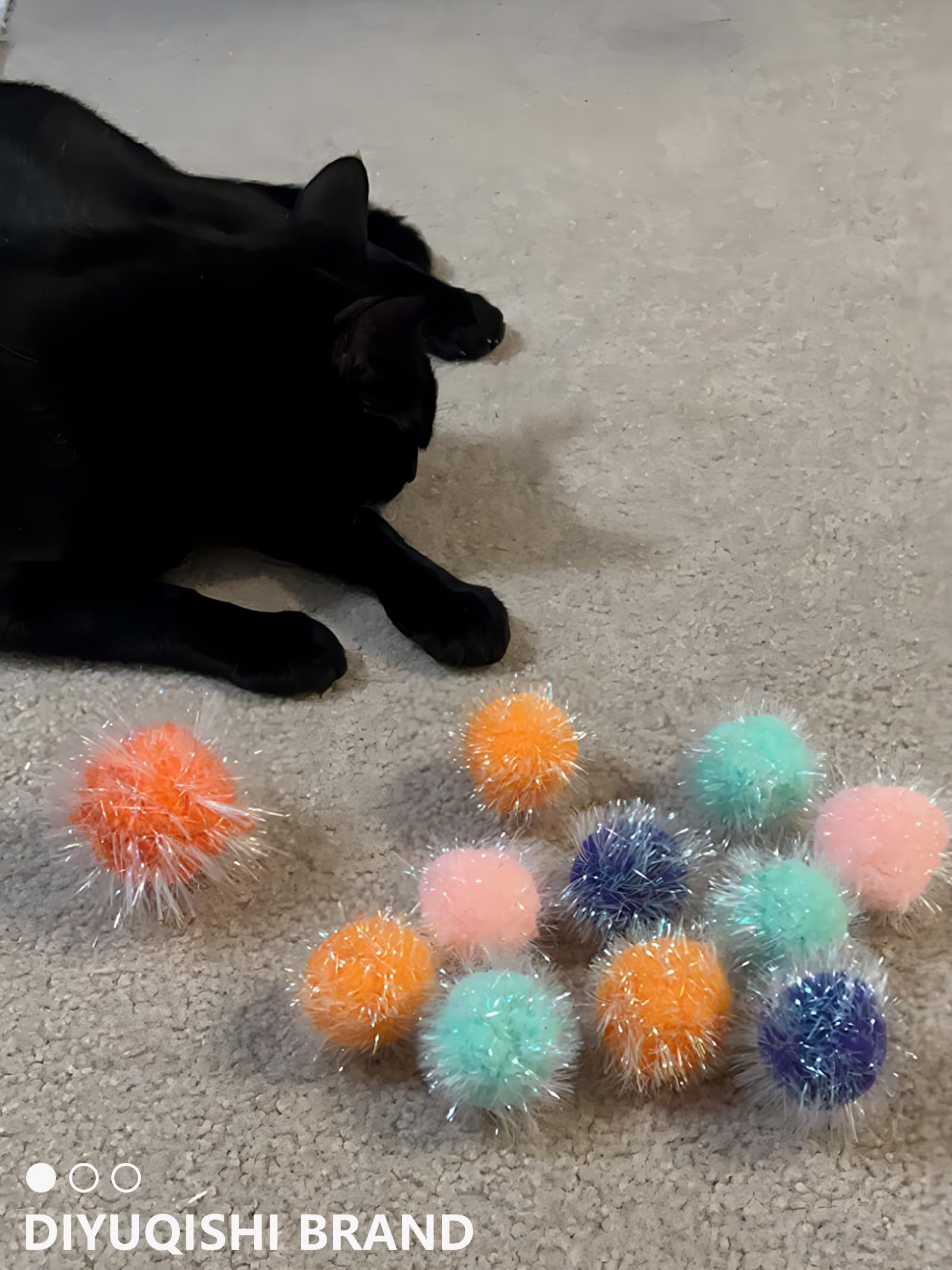 Paquete de 50 bolas suaves de juguete para gatos, divertido tiempo de juego y ejercicio para todos los gatos (1.5 pulgadas, juguetes para gatos Mega Set) 6