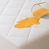 100% Waterproof Twin Mattress Protector - 360 Pad Protection Against Spills, Stains & Accidents for Parents & Pet Owners - Noiseless & Cooling Quilted Top (White)