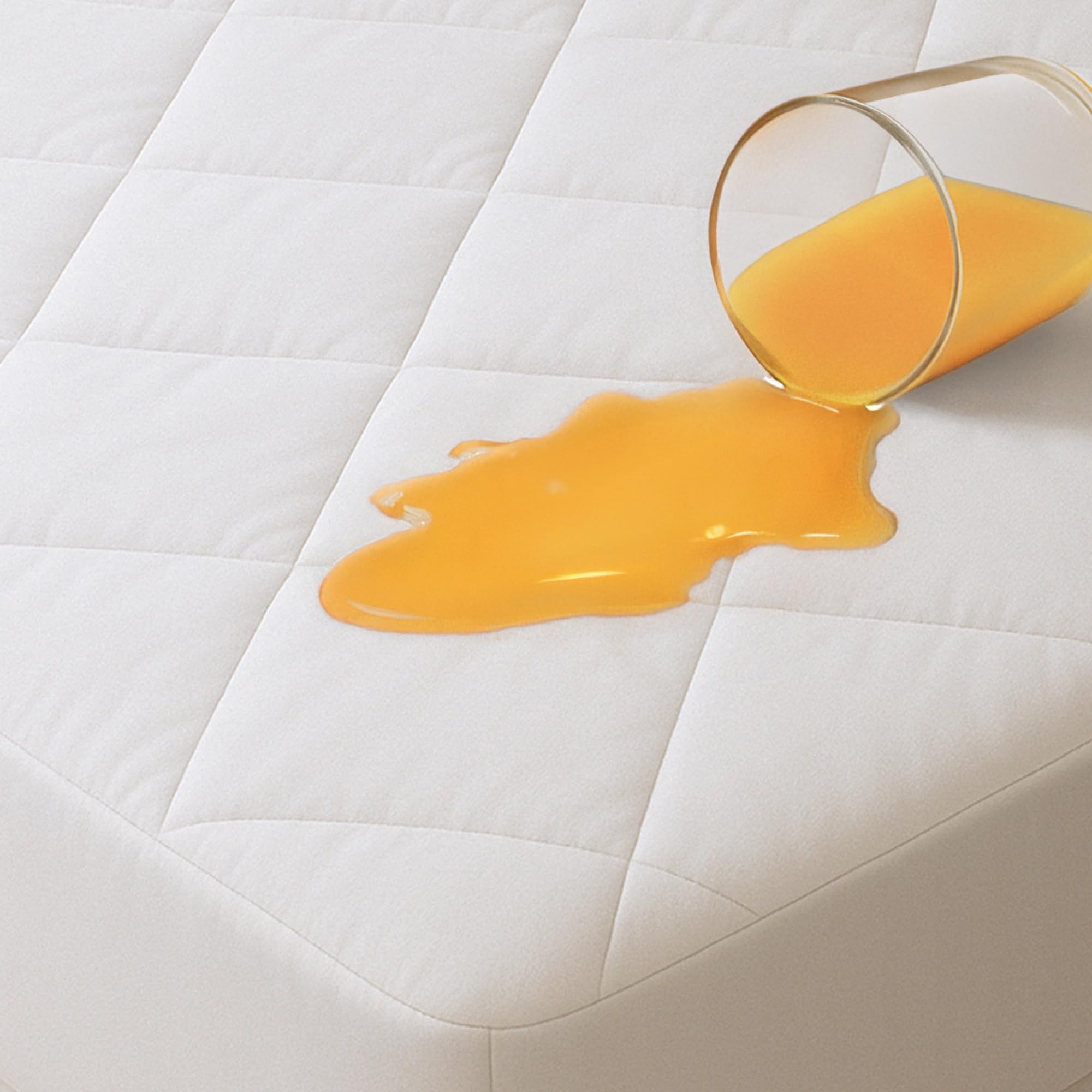 Photo 1 of 100% Waterproof Cotton King Mattress Protector - 360 Pad Protection Against Spills, Stains & Accidents for Parents & Pet Owners - Noiseless & Cooling Quilted Top