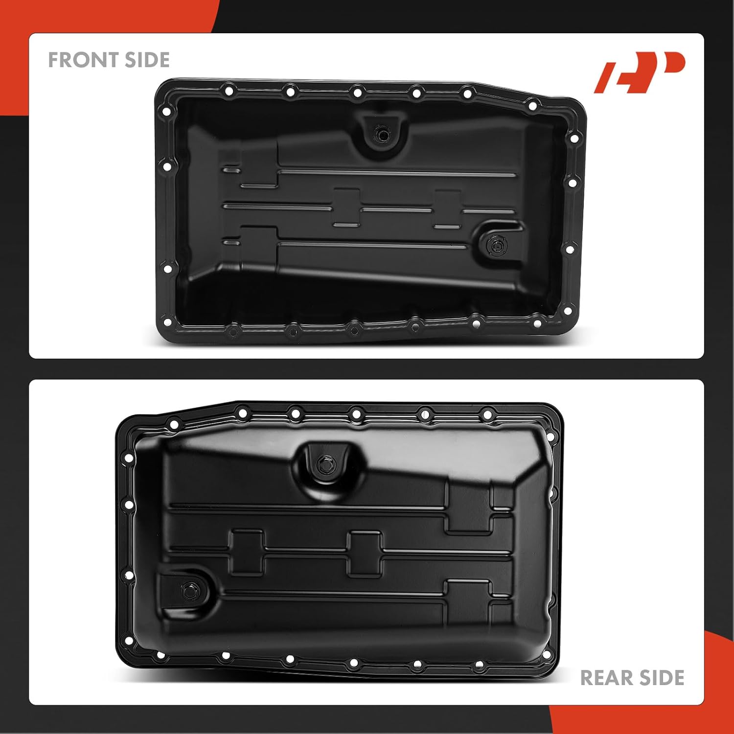 A-Premium Transmission Oil Pan with Drain Plug Compatible with Toyota Tacoma 2005-2015, Tundra 2005-2014, 4Runner 2004-2018, Sequoia 2005-2009, FJ Cruiser, Land Cruiser & Lexus GX470, LX470