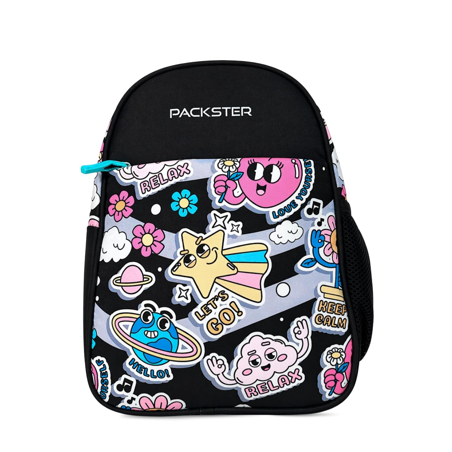 packster SMALL-RELAX black 9L Toddler Backpack | Water-Resistant Kids School Bag | Front Utility Pocket | Padded Back | Bottle Holder | Adjustable Straps | for Kids 2-5 Years-picture-59