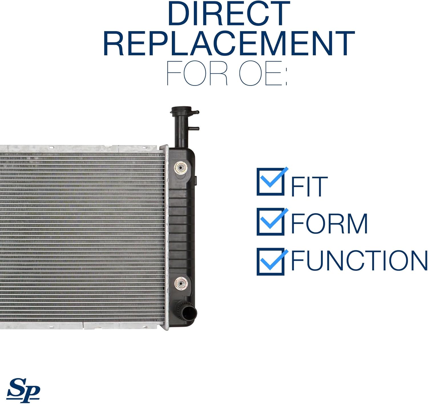 Spectra Premium CU2791 Radiator With EOC and TOC Compatible With Chevrolet Express and GMC Savana