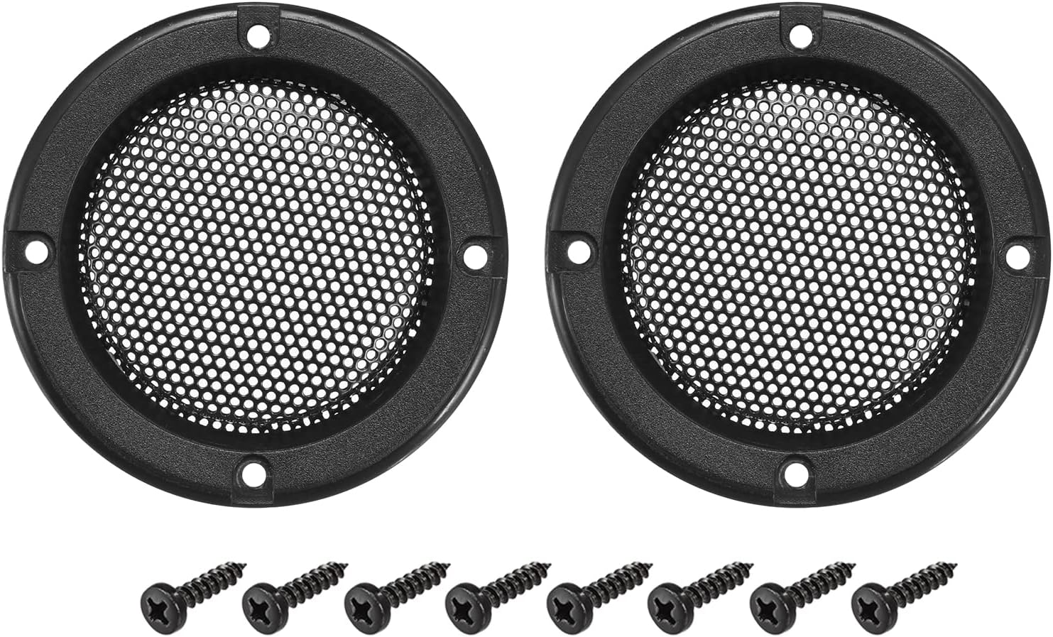 MECCANIXITY Speaker Grill Cover 2" Black Mesh Subwoofer