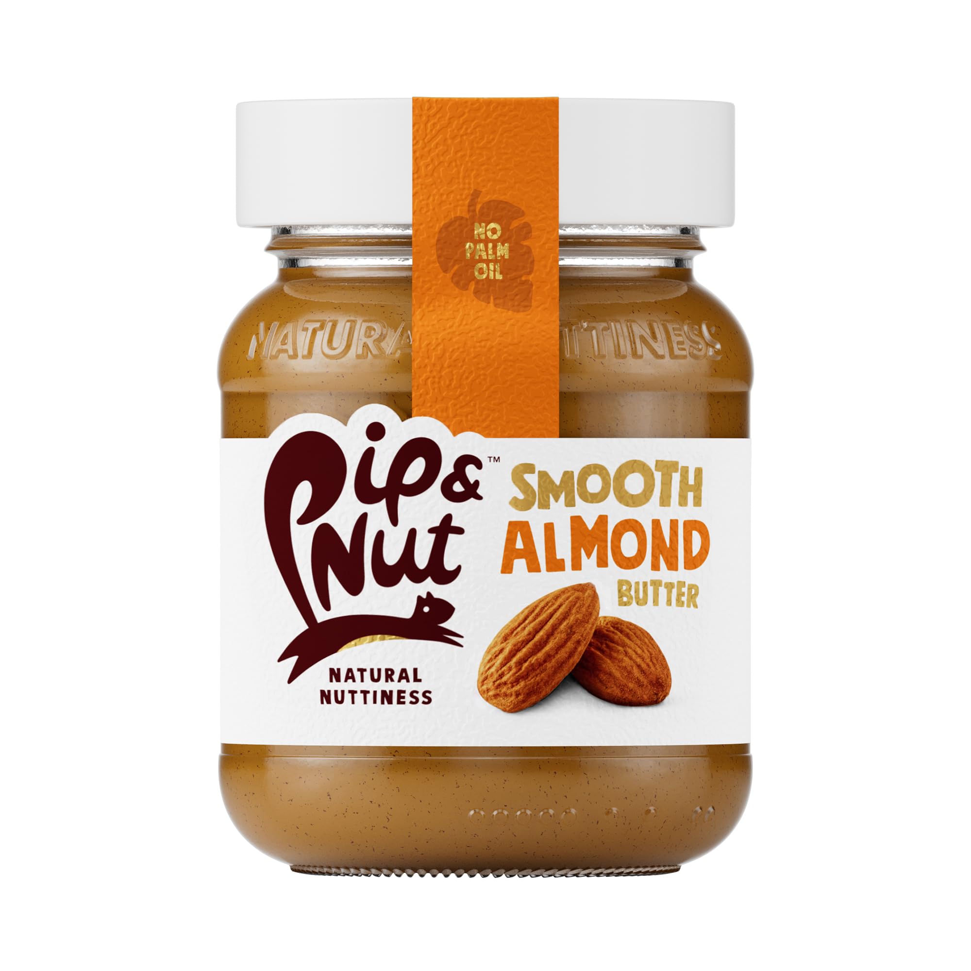 Pip & Nut - Smooth Almond Butter (6 x 170g) | Natural Nut Butter, No Palm Oil, No Added Sugar, Hi-Oleic Almonds, High in Unsaturated Fats, Gluten Free, Vegan, Dairy Free