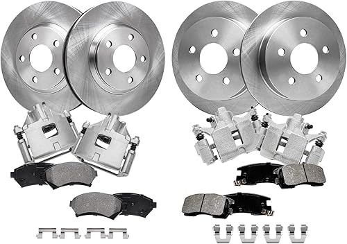 Miniatura 44 de Detroit Axle - Kit de freno trasero para Chevy GMC Suburban Silverado Sierra Yukon XL 1500 Tahoe Escalade 2007-2013 Rotores de freno de disco de