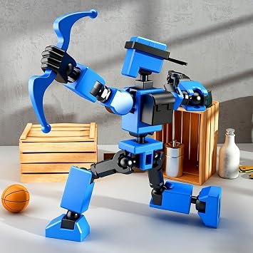 Kids Play Action Figure, 3D Printed Action Figures Changeable Flexible Action Figures, Movable Joints Robot Toys, Movable Robot Action Figure for Friends, Painting Collections, Photography Props