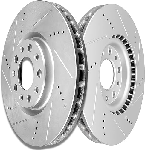 Miniatura 649 de SCITOO Juego de 2 frenos de freno ranurados traseros para Chrysler Town & Country, 08-16 para Dodge Grand Caravan, 09-13 para Dodge Journey, 12-15