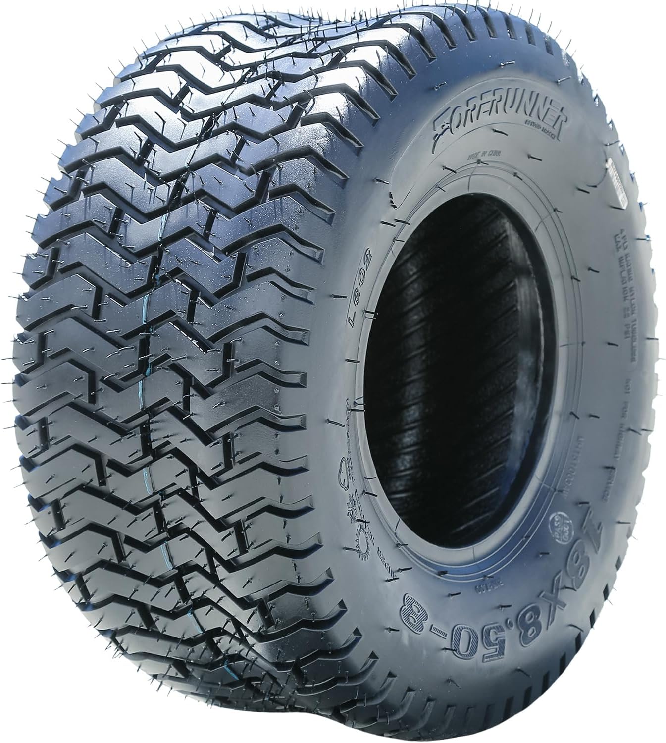 Forerunner LG02 Lawn Mower & Garden Tractor All-Season Tire-18X8.50-8 18X8.50X8 Load Range 4-Ply BSW Black Side Wall