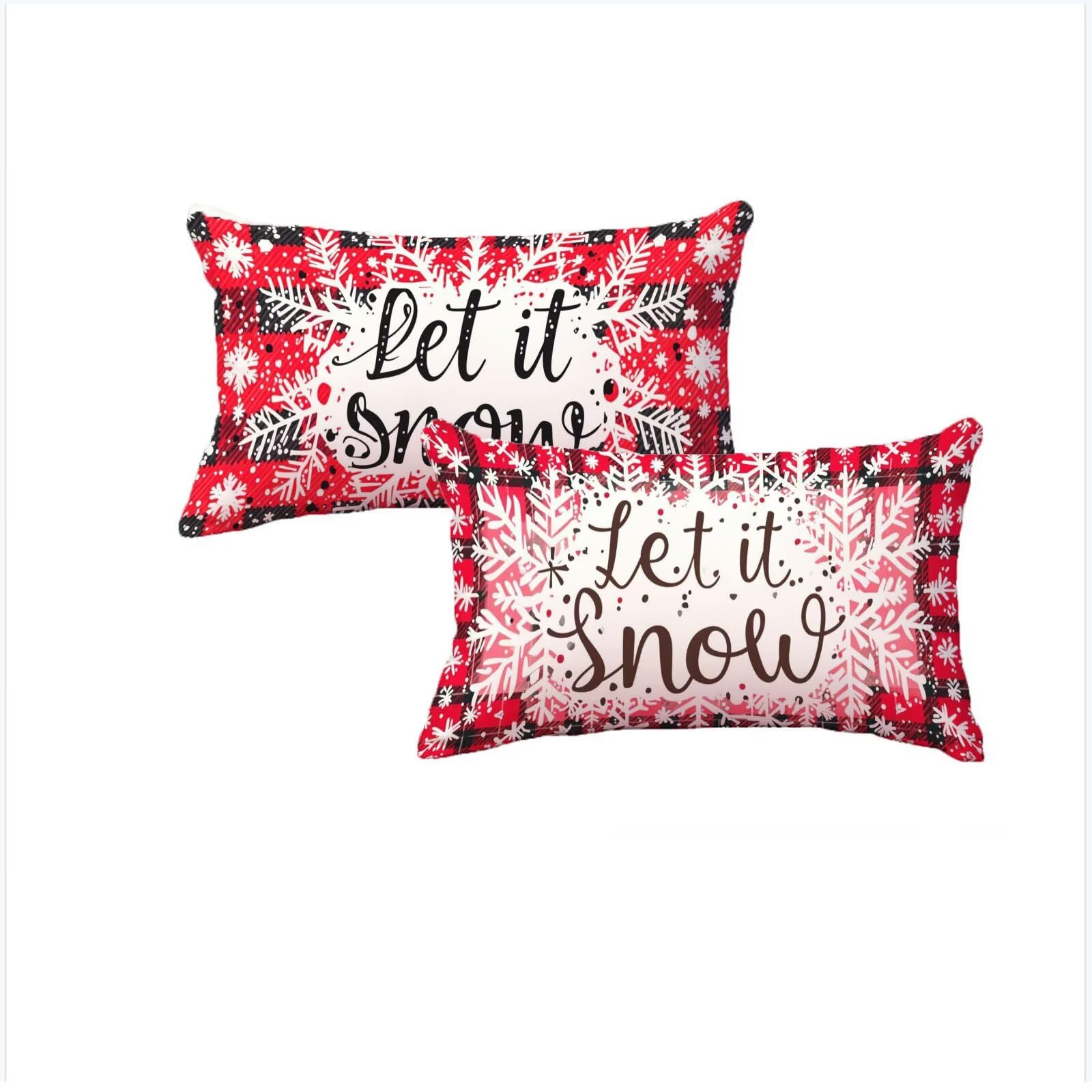 Housse coussin 40x70cm imperméable en velours rouge anti-tache
