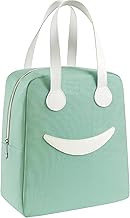 Designer Handbag with Cute Smile Face Design, Lightweight & Stylish Tote for Women and Girls, Trendy Daily Use Bag with Dual Handles
