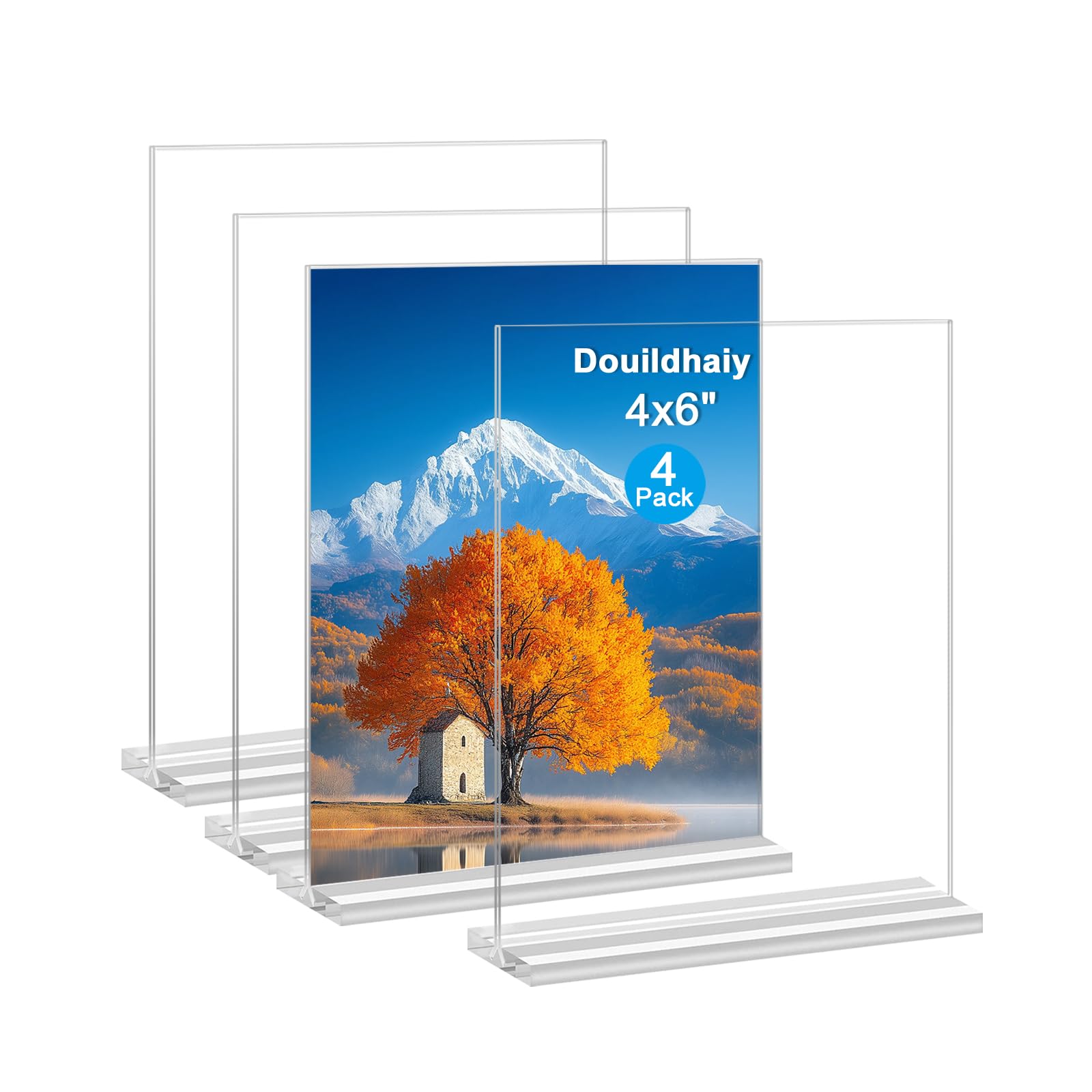 Amazon.com - Douildhaiy Acrylic Picture Frame 4x6 inches, 4 Pack