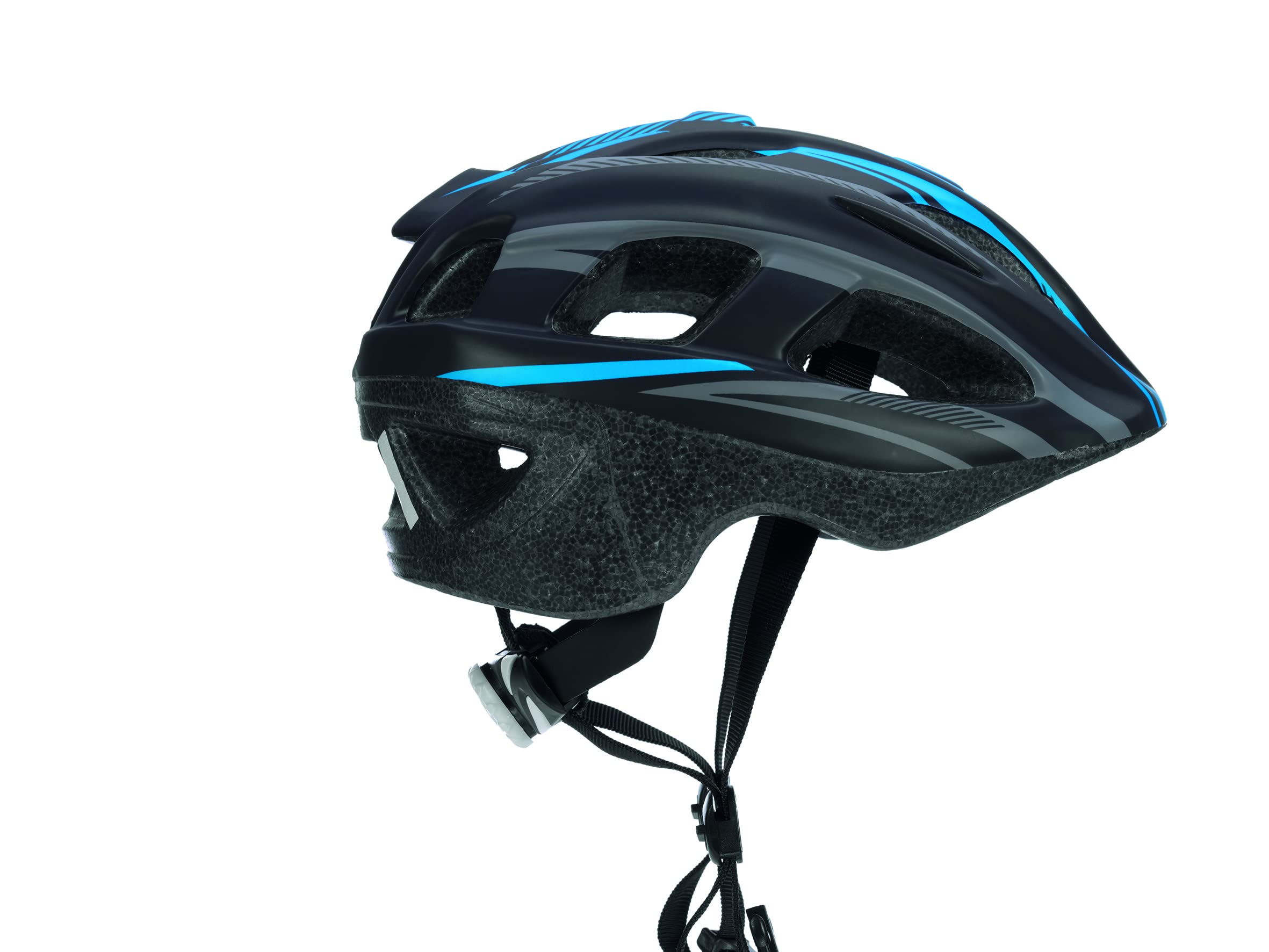 Prophete Casco Per Bambini Squalo Grigio 50-54 Cm – TÜV E GS Certificato, Sicuro E Super Ventilato