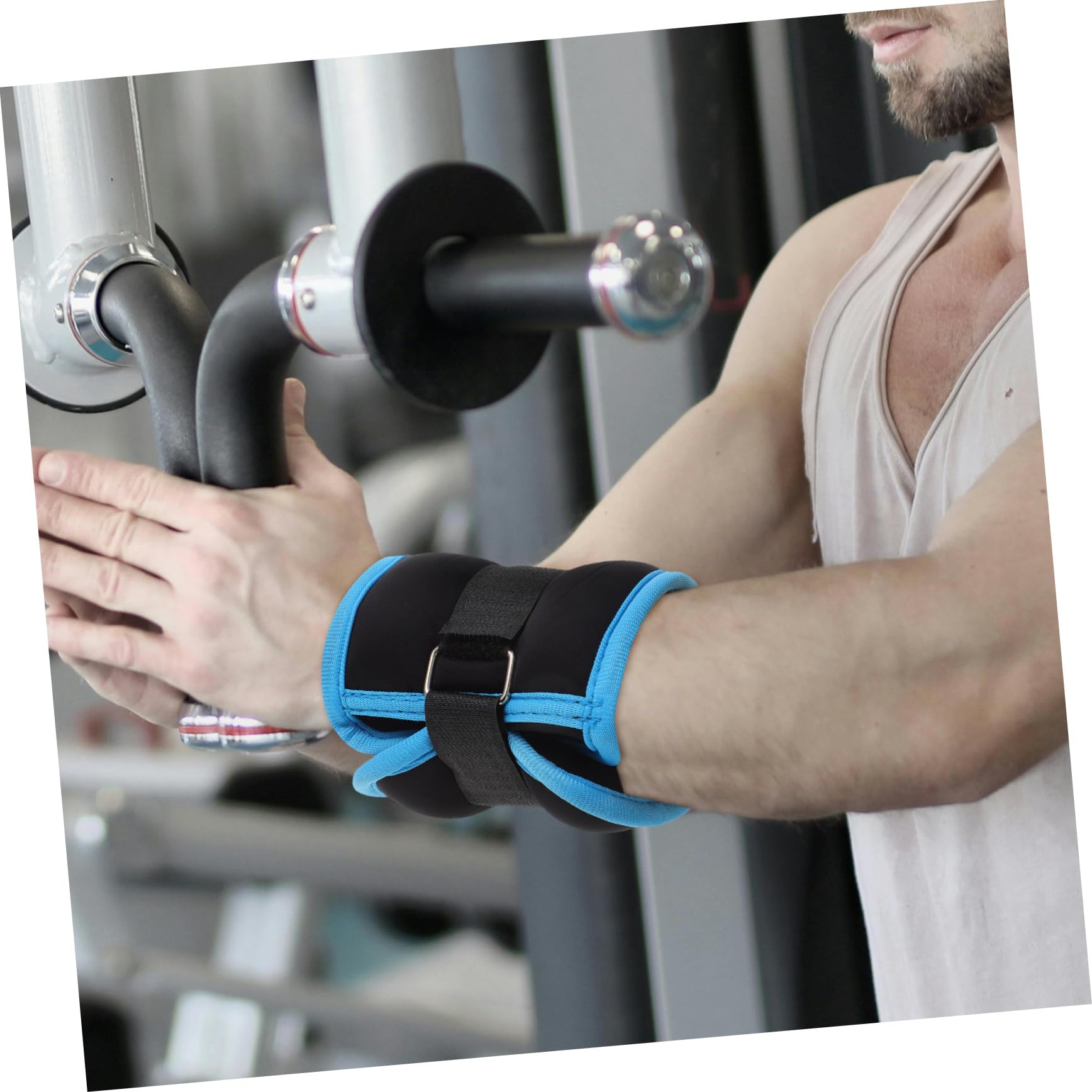Pesetti Polsi Pesi per Caviglie Regolabili da 0,5kg in Neoprene e Ferro, 2 Pezzi, per Jogging e Allenamento a Casa
