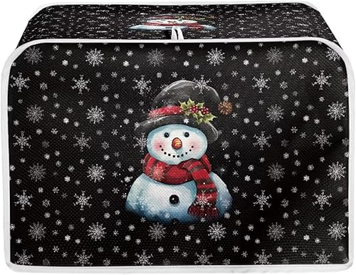 Vista 94 de UNICEU Funda acolchada para tostadora con patrón de café, se adapta a la mayoría de tostadoras estándar de 4 rebanadas patrón de café,Hojas de otoño