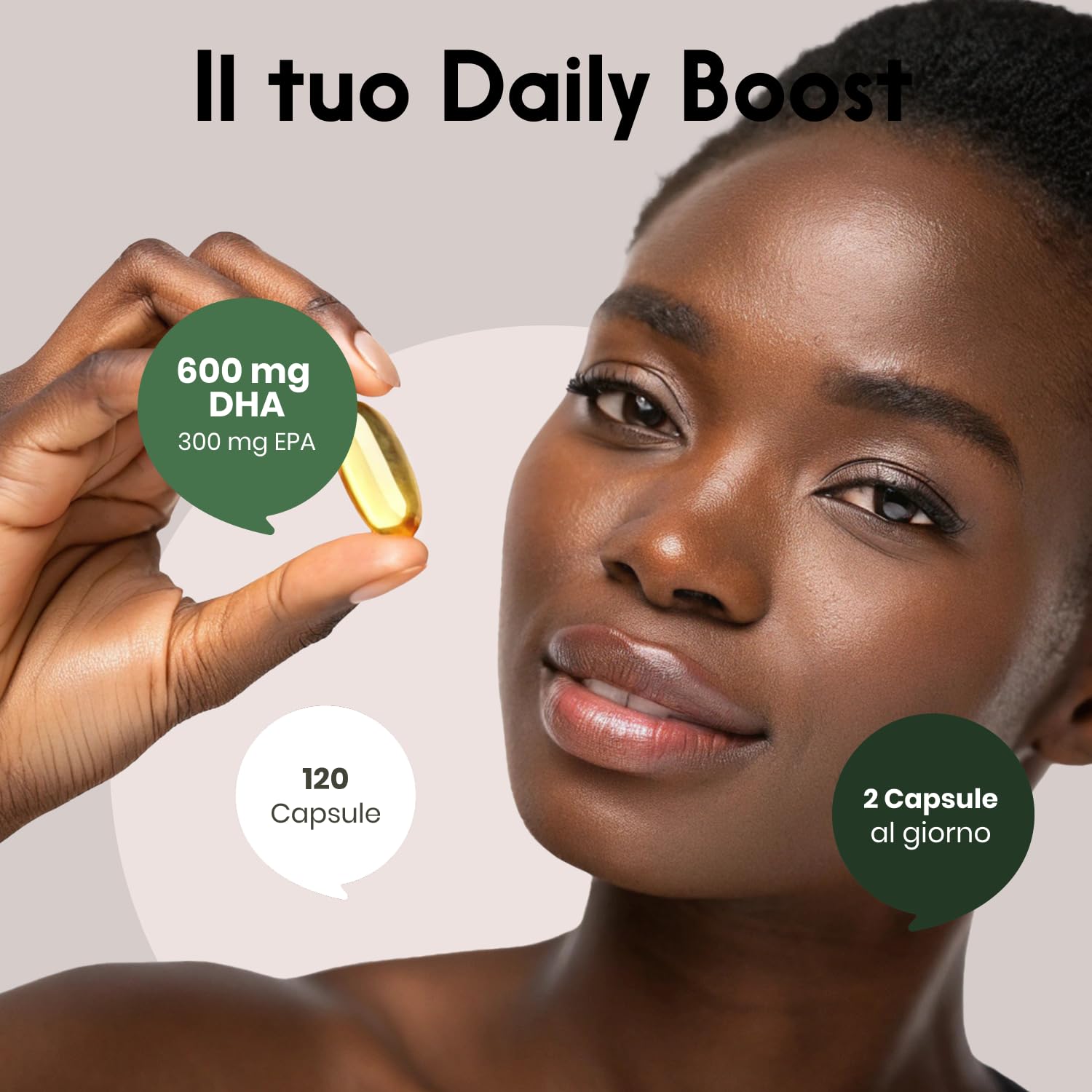 Omega 3 Capsule – 120 Capsule – 2000 mg Olio di Alghe | DHA 600 mg, EPA 300 mg – vegano, prodotto in Germania, testato in laboratorio